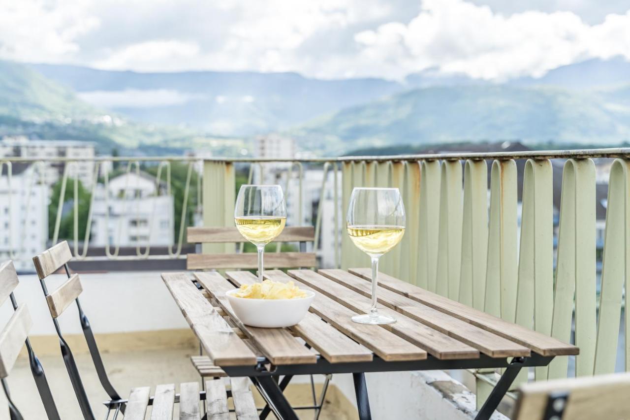 Vue Sensationnelle - Wifi Fibre - Arrivee Autonome Lägenhet Chambéry Exteriör bild