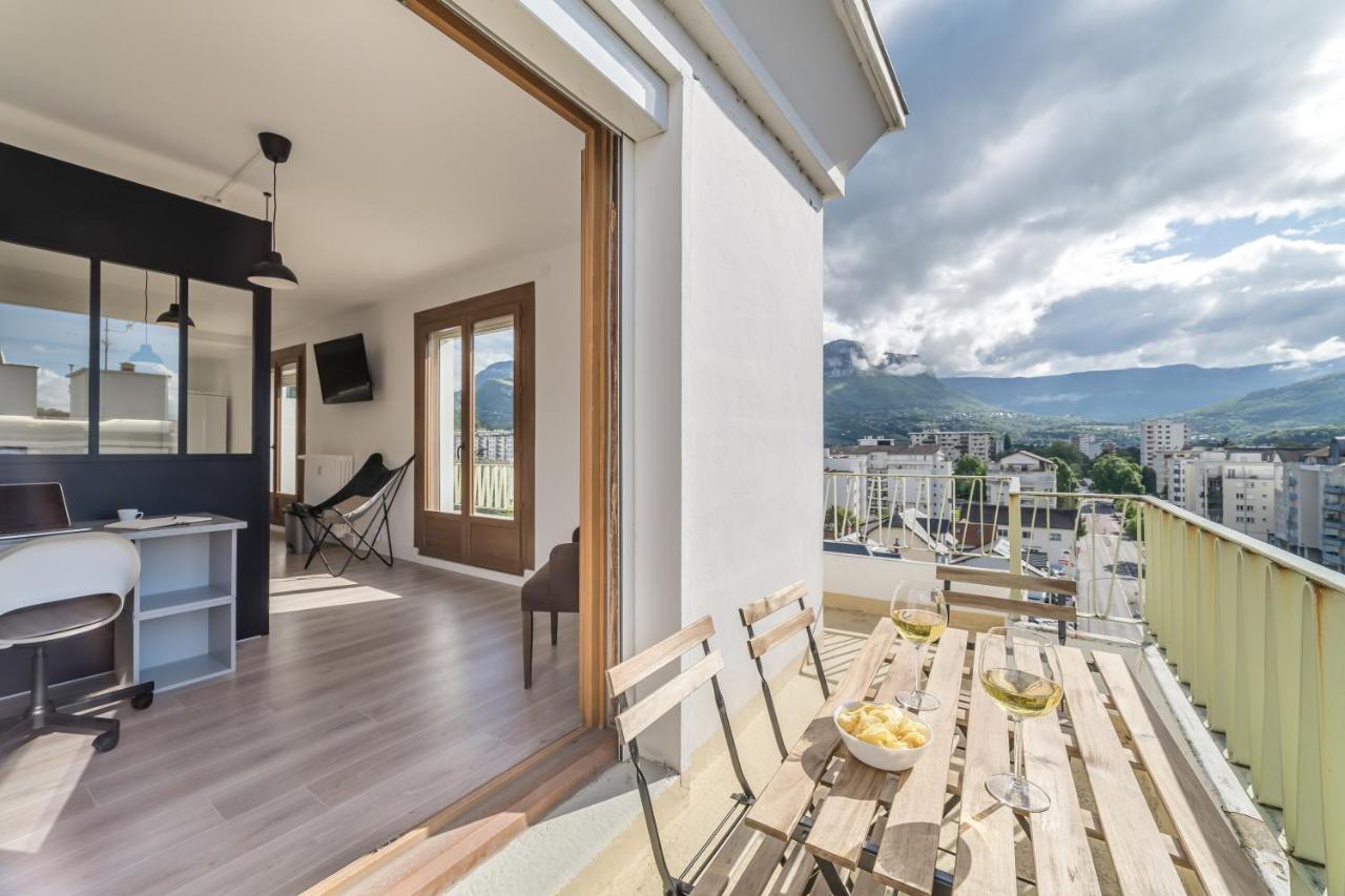 Vue Sensationnelle - Wifi Fibre - Arrivee Autonome Lägenhet Chambéry Exteriör bild