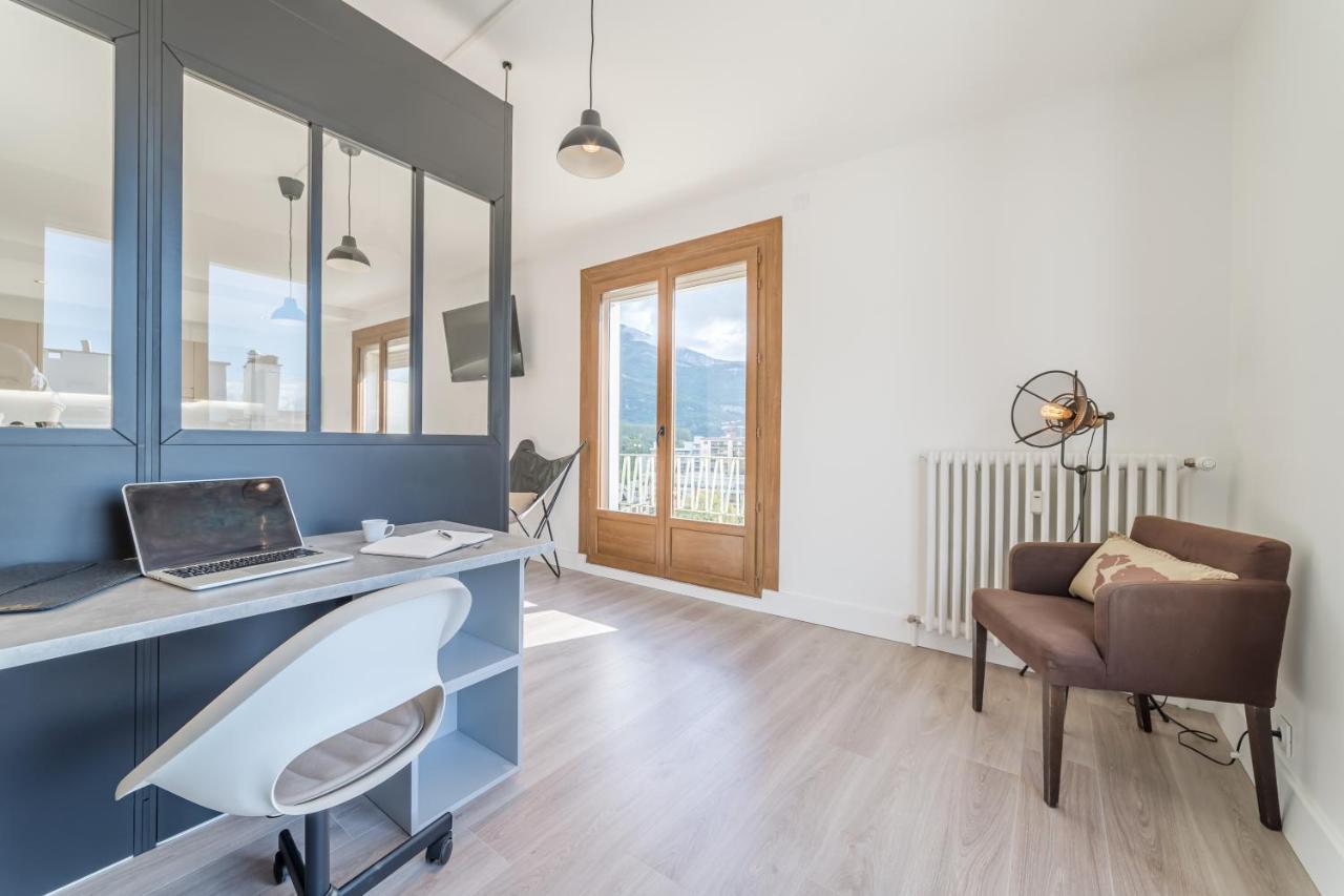 Vue Sensationnelle - Wifi Fibre - Arrivee Autonome Lägenhet Chambéry Exteriör bild